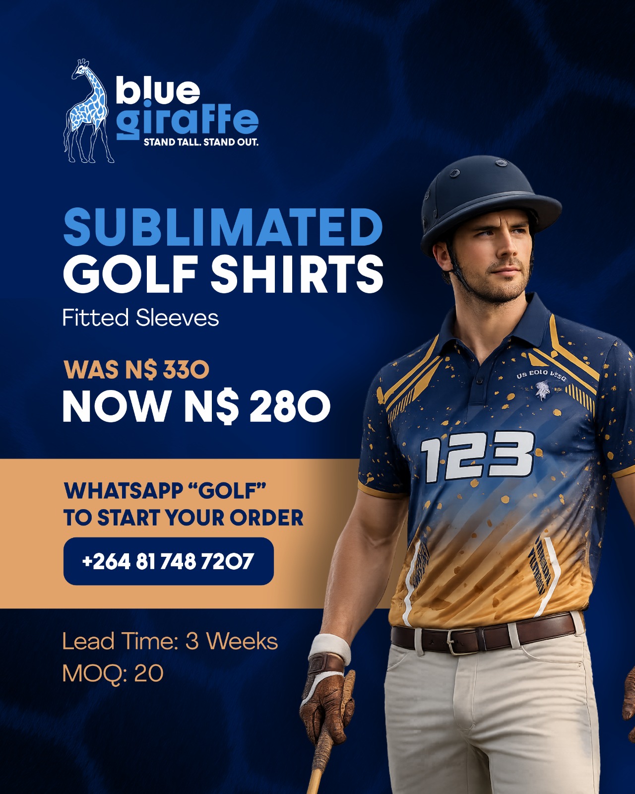 Blue Giraffe Branding Namibia | Custom Branding, & Printing